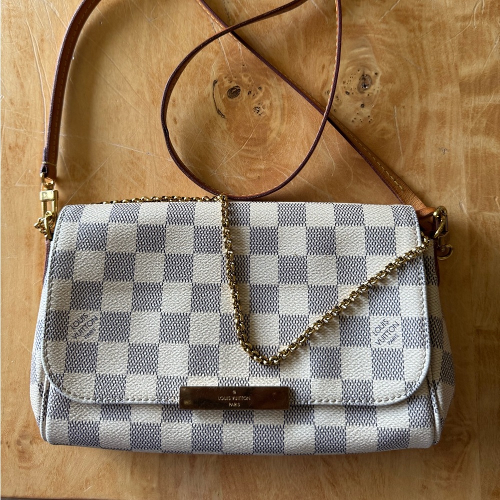 Louis Vuitton Damien azur favorite pm shoulder bag